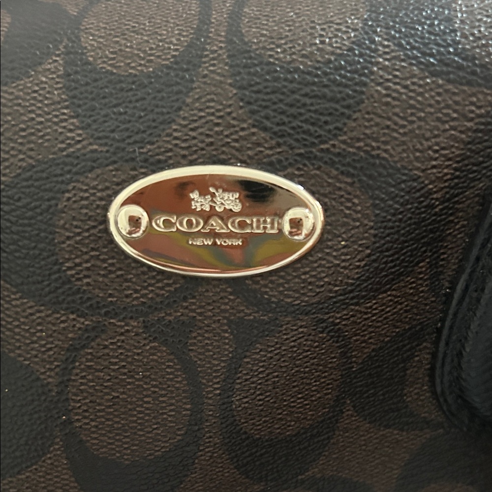 COACH Signature Mini Bennett Satchel Crossbody, Brown/Black F34084, EUC - Picture 7 of 7